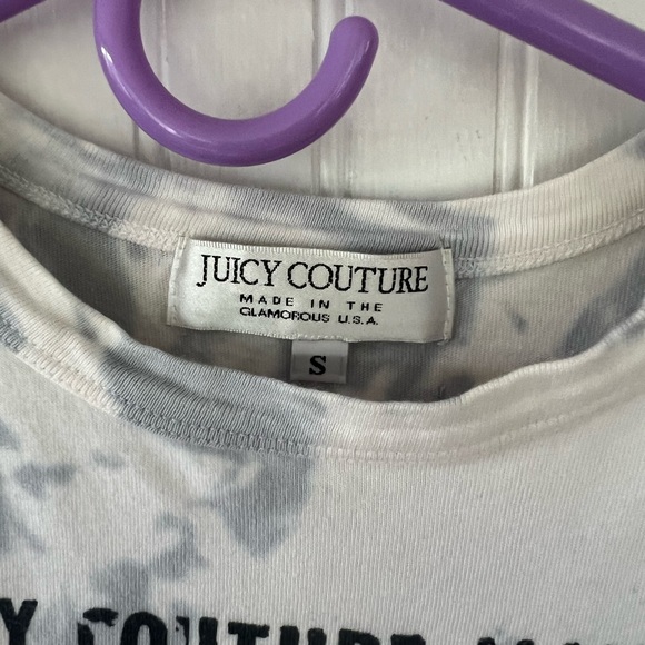 Super Rare Y2K Vintage Juicy Couture Tee Made In Glamorous USA White Label Small - Picture 3 of 5